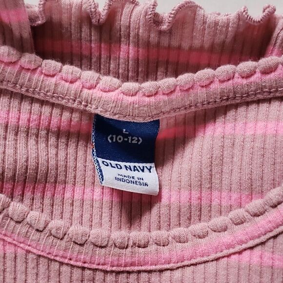 Girls Ribbed Stripped Long Sleeve Bundle of 2  - Picture 2 of 4